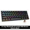 CK23 61-key Three-mode Mechanical Mini Keyboard Brown Switch E-sports Gaming Keyboard