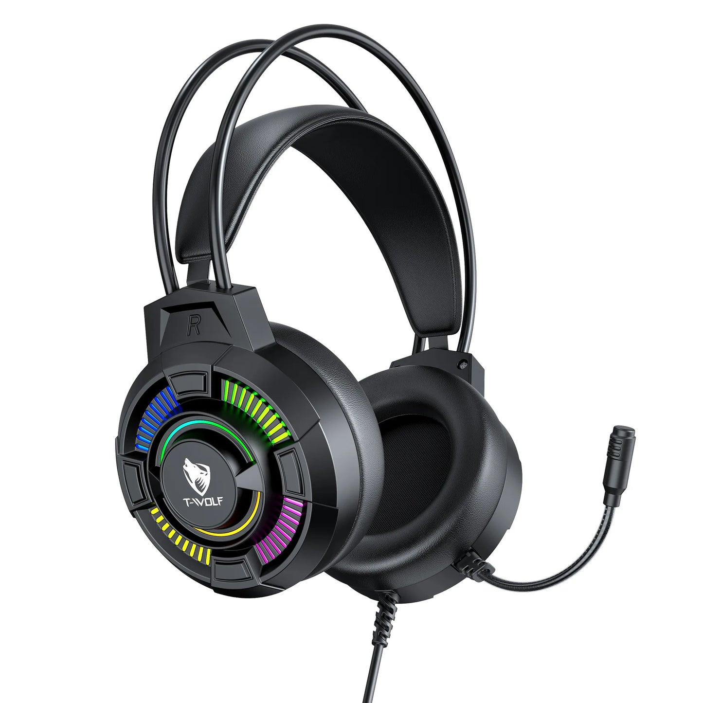 H140/H150 Computer Wired Headset Gaming Headset with Light-Up Band and Microphone Immersive Sound Full-Coverage Headphones