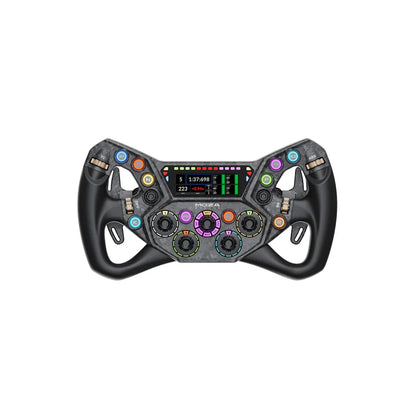 MOZA KS Pro 2.4GHz Racing Steering Wheel with Motion Sensing for PC Steam Deck Compatible Gaming Accessories Black ABS Plastic