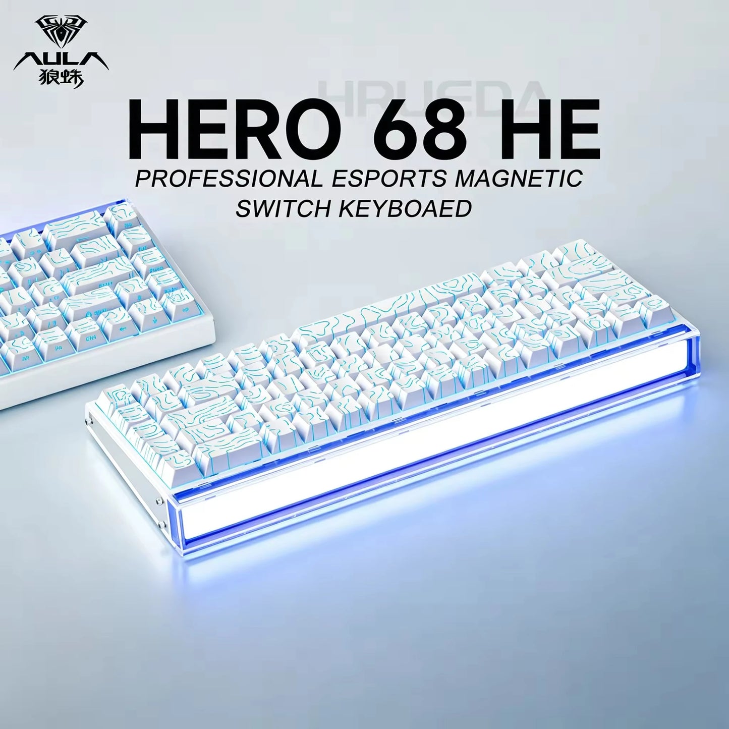 AULA HERO 68HE AIR INSTOCK 3-Mode Magnetic Switch Gaming Keyboard&Mouse E-sport Custom Mechanical Wired Keyboard Accessories