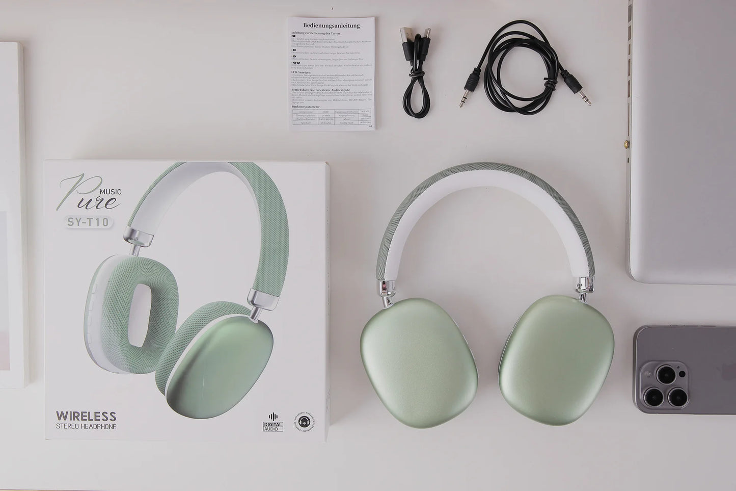 Cross-Border P9 Air Max Over-Ear for 5.4 Headphones Active Noise Cancellation (ANC) Knob Music Gaming Compatible for