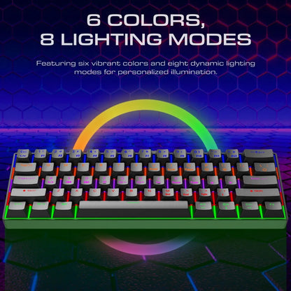 CK23 61-key Three-mode Mechanical Mini Keyboard Brown Switch E-sports Gaming Keyboard