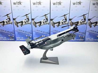 1:72 Simulation Variable Wing V22 Osprey Tilting Rotor Transport Helicopter Amphibious Aircraft Toy Furnishing Articles
