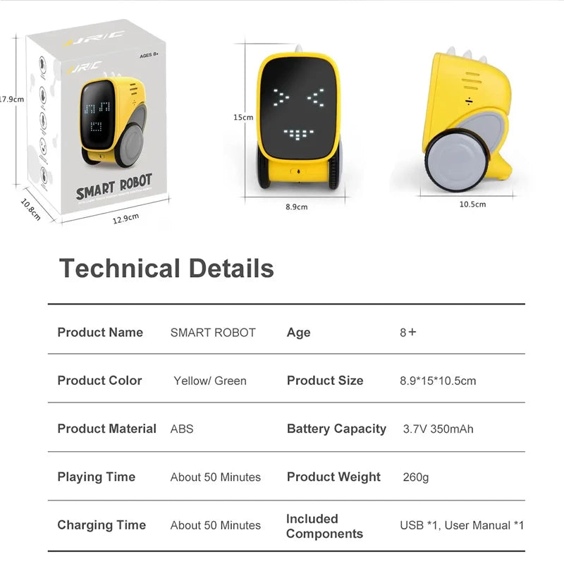 Intelligent Kids Toys Ai Educational Smart Robot   Remotely Programmed Robot  Touch Gesture Control Voice Robot Ai Toys for Kids