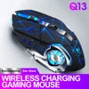 T-WOLF Q13 OEM/ODM 2.4G BT Wireless Mouse Mobile Supported Hyper Speed Wireless Rgb Backlit 6d Gaming Pc Mouse