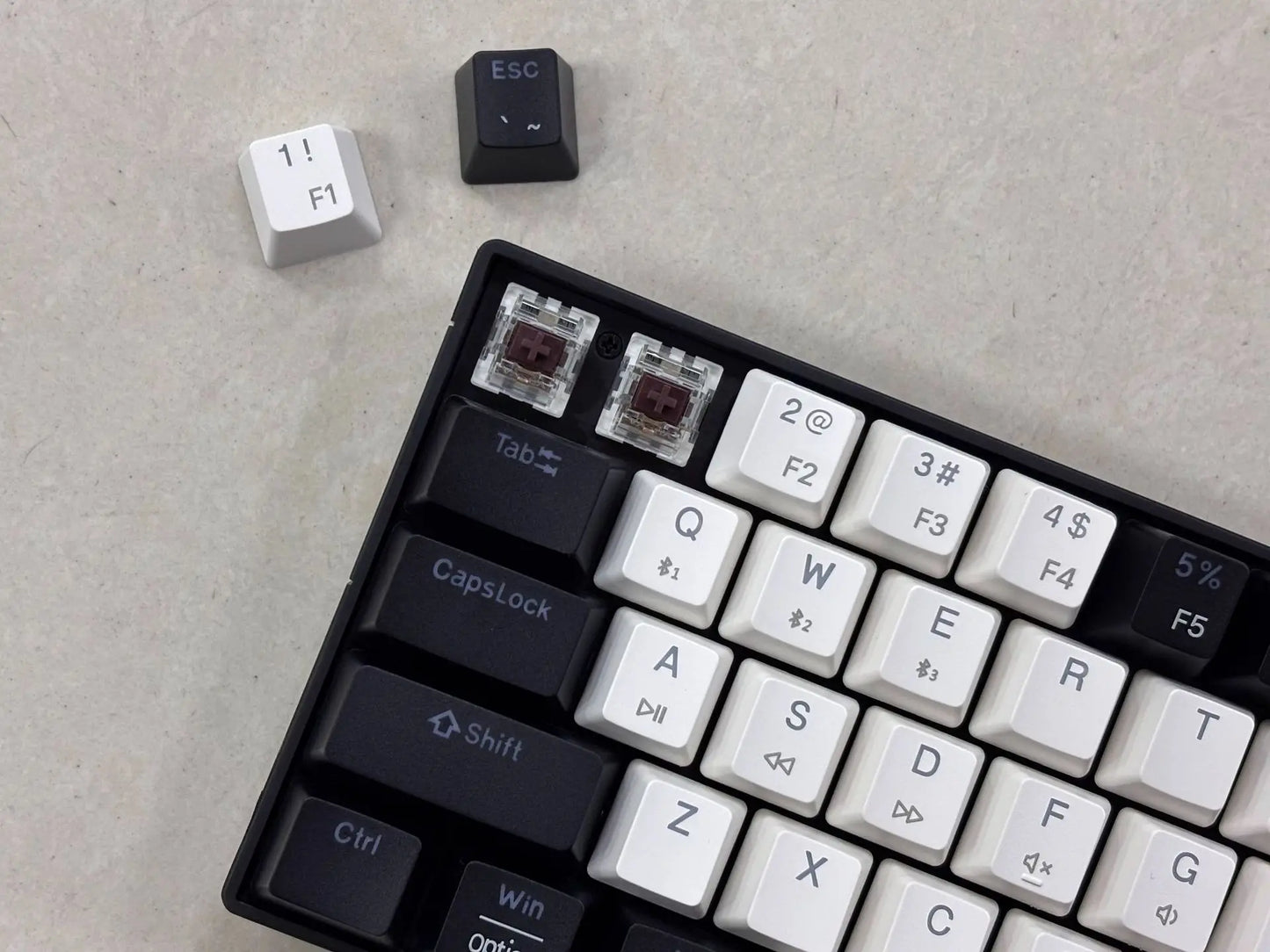 CK23 61-key Three-mode Mechanical Mini Keyboard Brown Switch E-sports Gaming Keyboard