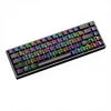 Luminous Mechanical Gaming Keyboard 68 Keys Wired Desktop & Laptop Blue & Red Switches