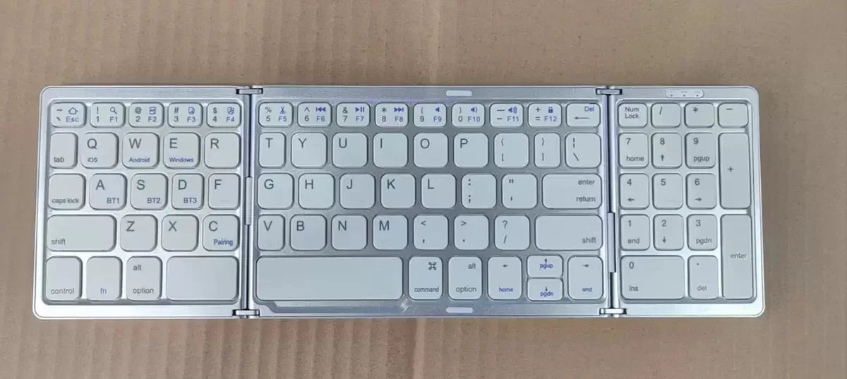 Ultra-Thin Portable Slim Wireless BT Gaming Keyboard Estilo Caliente Foldable Touchpad for Tablet PC Ultra-Slim Folding Keyboard
