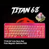 MADLIONS TITAN68 RGB Wired Gaming Keyboard 68 Keys Magnetic Axis Turbo Esports Carbon Fiber RT0.001mm for Valorant