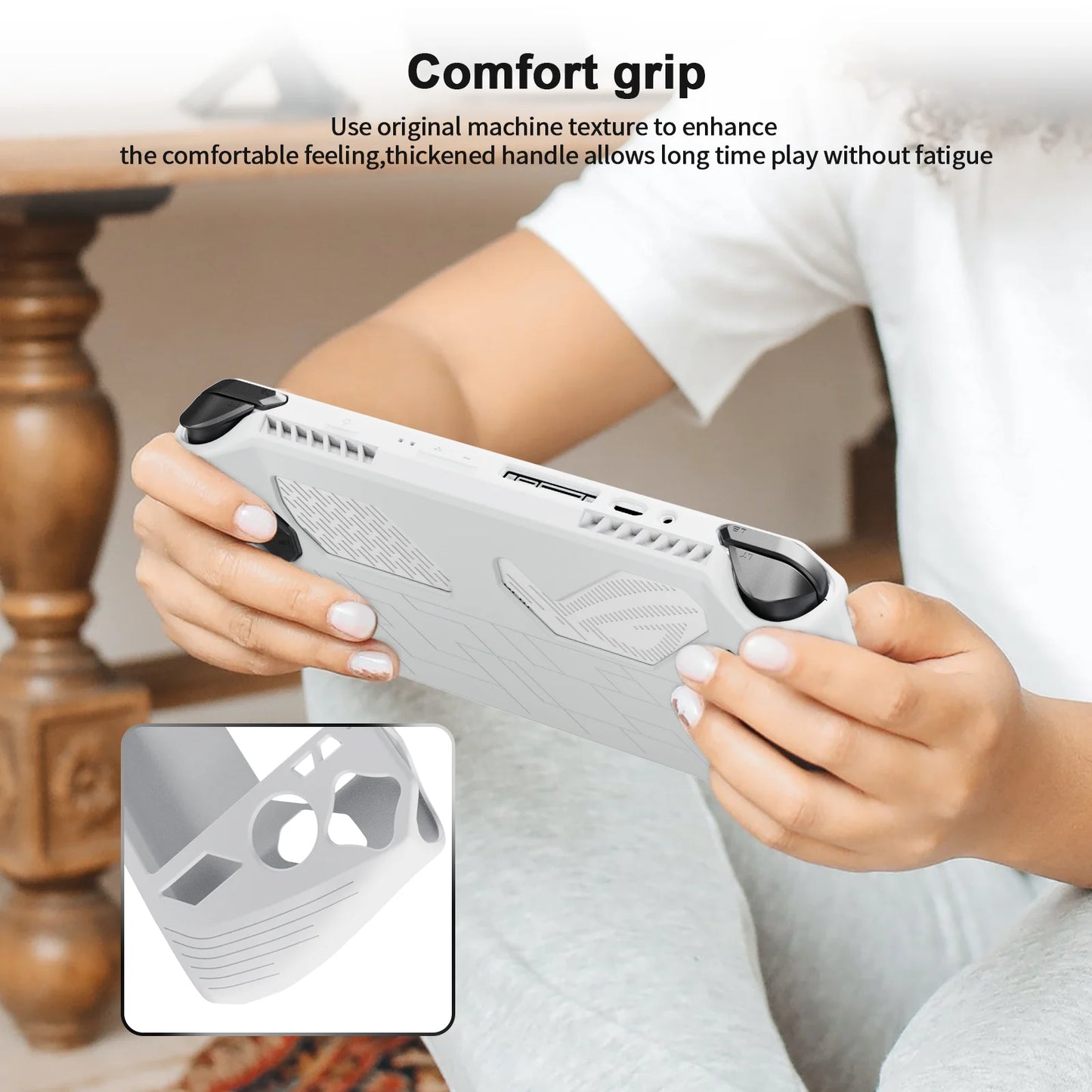 Fit All Buttons and Ports Silicone Case for Rog Ally Gaming Accessories