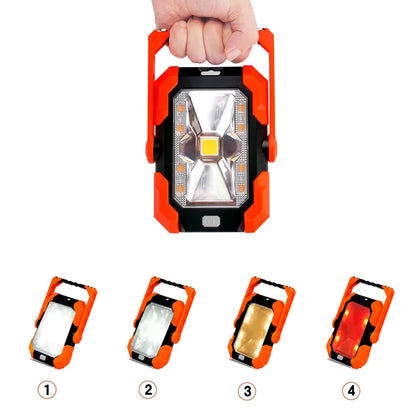 PYJ's New Multi-function Mobile Power Work Warning Integrated Solar Panel Light Emergency Lighting Portable Camping Light