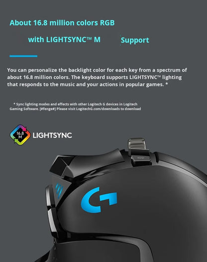 Fully Upgraded for Logitech G502 Hero Wired Gaming Mouse with 16000Dpi RGB Lighting Right-handed Orientation