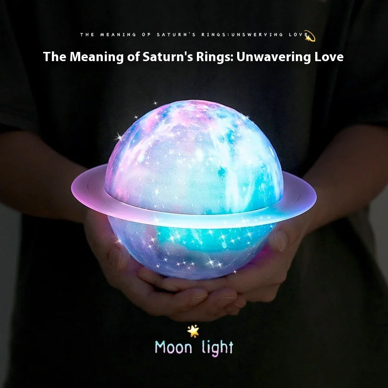 High-End Saturn for Bluetooth Gaming Speakers for Your Girlfriend Color-Changing Night Light Battery-Powered with Gift Included