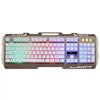 New Fashionable Stylish Wired Gaming Keyboard G700 Laptop Mechanical Feel Metal Luminescent with Phone Holder