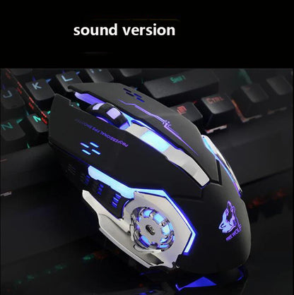 Ergonomic Wired Gaming Mouse With 6 Programmable RGB LED Keys 4000DPI USB Silent Gamer Mice for PC Computer & Laptop