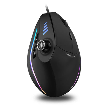 C-18 Top Seller 11 Buttons Programing Adjustable DPI Wired Vertical Gaming Mouse With Joystick