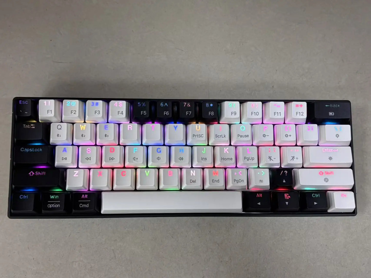 CK23 61-key Three-mode Mechanical Mini Keyboard Brown Switch E-sports Gaming Keyboard