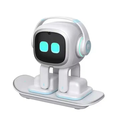 Brand New White Emo Robot Intelligent Emotional Interactive Voice Ai Desktop Toys Children Accompany Pet Vector Robot