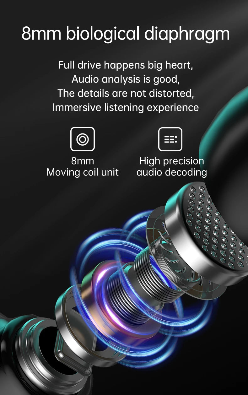 Mech Style DX07 Gaming TWS Earphone BT 5.3 RGB Led Light Digital Auriculares Audifonos HIFI Headphone DX-07 True Wireless Earbud