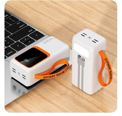Wholesale 20000mAh Large Capacity Mobile Power Bank Custom Logo LED Display Type-C Li-Polymer Battery ABS Material Built-in 20W