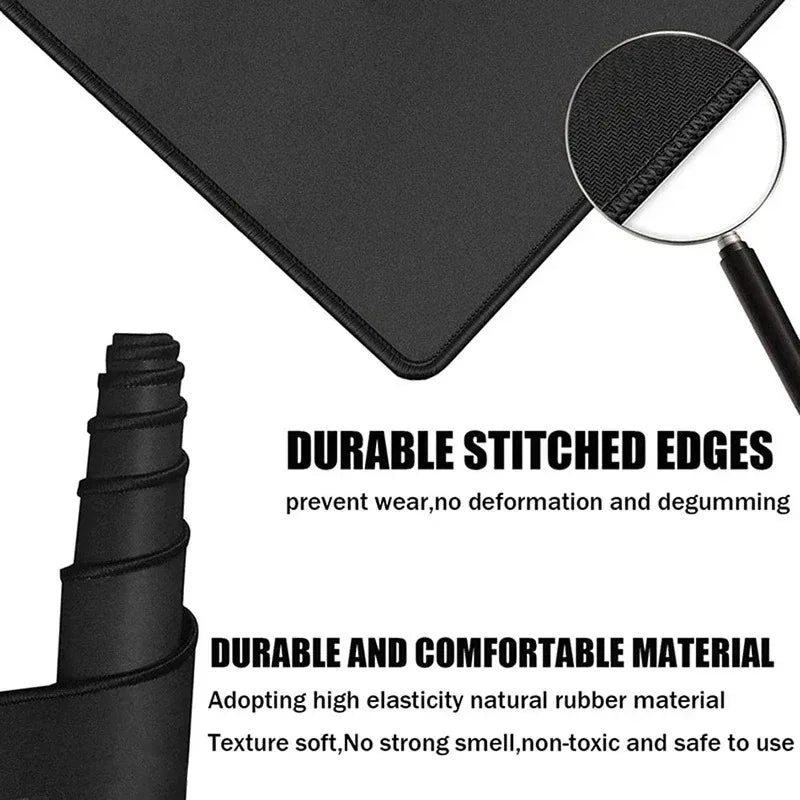 Kawaii Black Cat Mousepad Xxl PC Gaming Mouse Pads Gamer Mats Teclado Pad Mat Laptop Office Carpet 900X400