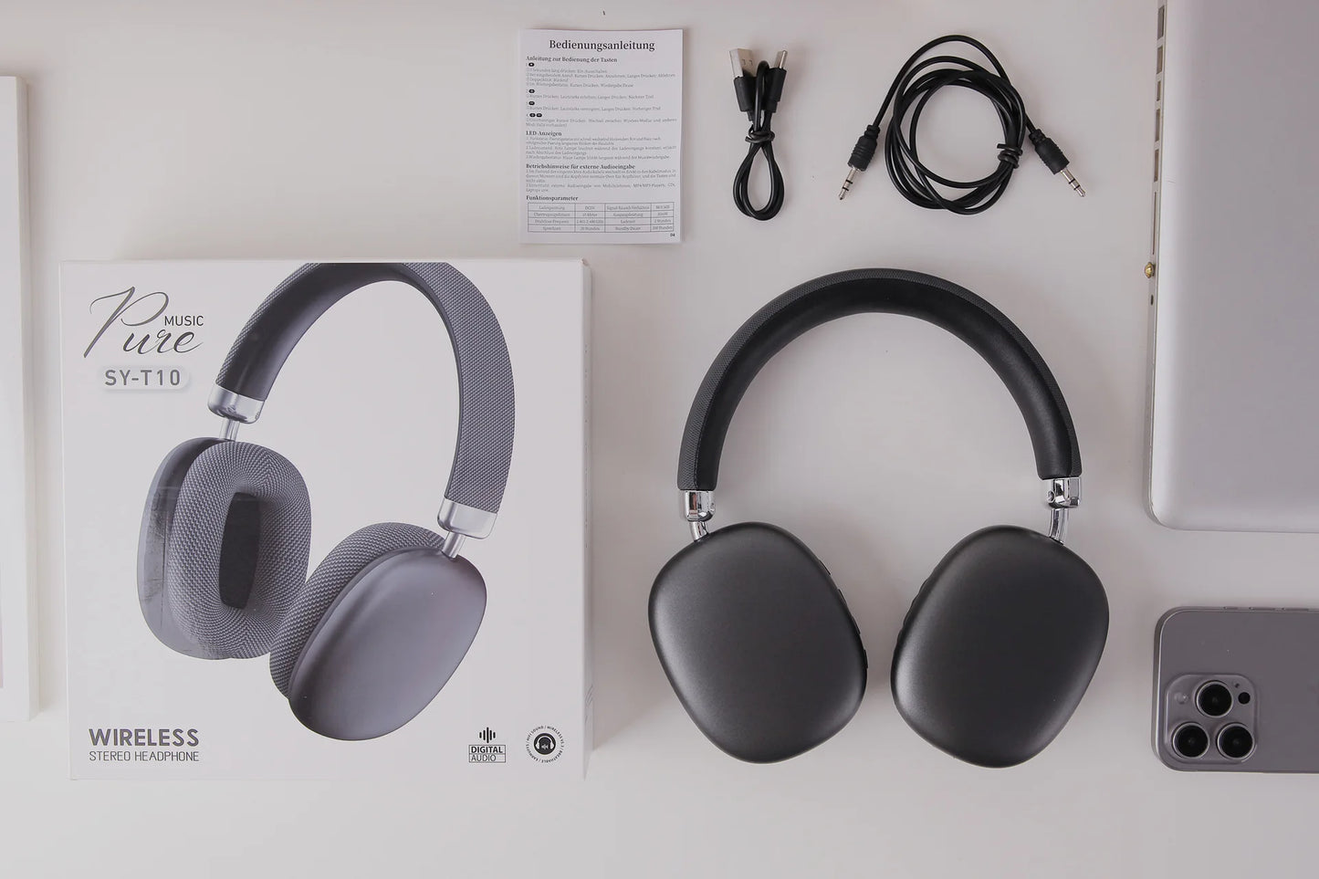 Cross-Border P9 Air Max Over-Ear for 5.4 Headphones Active Noise Cancellation (ANC) Knob Music Gaming Compatible for