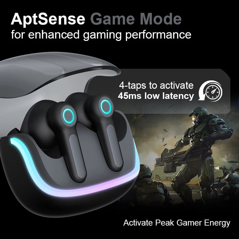 G07  Earbuds Factory Gaming TWS Noise Cancellation Earphones BT V5.4 RGB Lighting