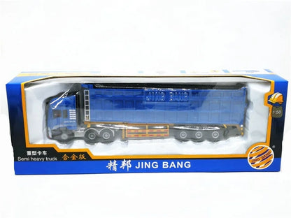 Heavy Truck 1:50 Container Truck Model of Alloy Trailer for Semi-trailer Container Truck for Boy Toy Modelo Diecast Toy Vehicles