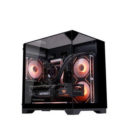 New Arrival Three Side Transparent Glass PC Case Computer Black/White Tower Case PC Gaming CASE for ITX / M-ATX