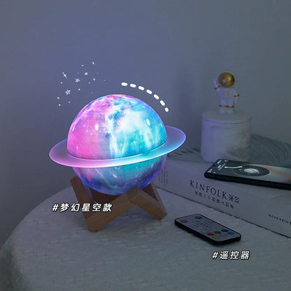 High-End Saturn for Bluetooth Gaming Speakers for Your Girlfriend Color-Changing Night Light Battery-Powered with Gift Included