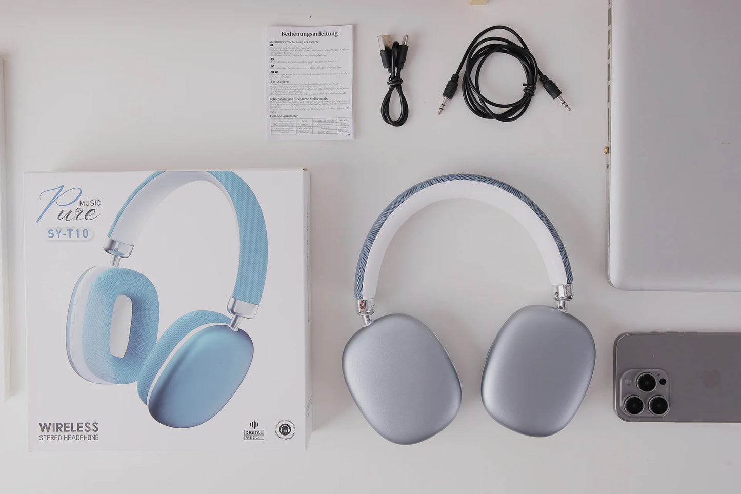 Cross-Border P9 Air Max Over-Ear for 5.4 Headphones Active Noise Cancellation (ANC) Knob Music Gaming Compatible for