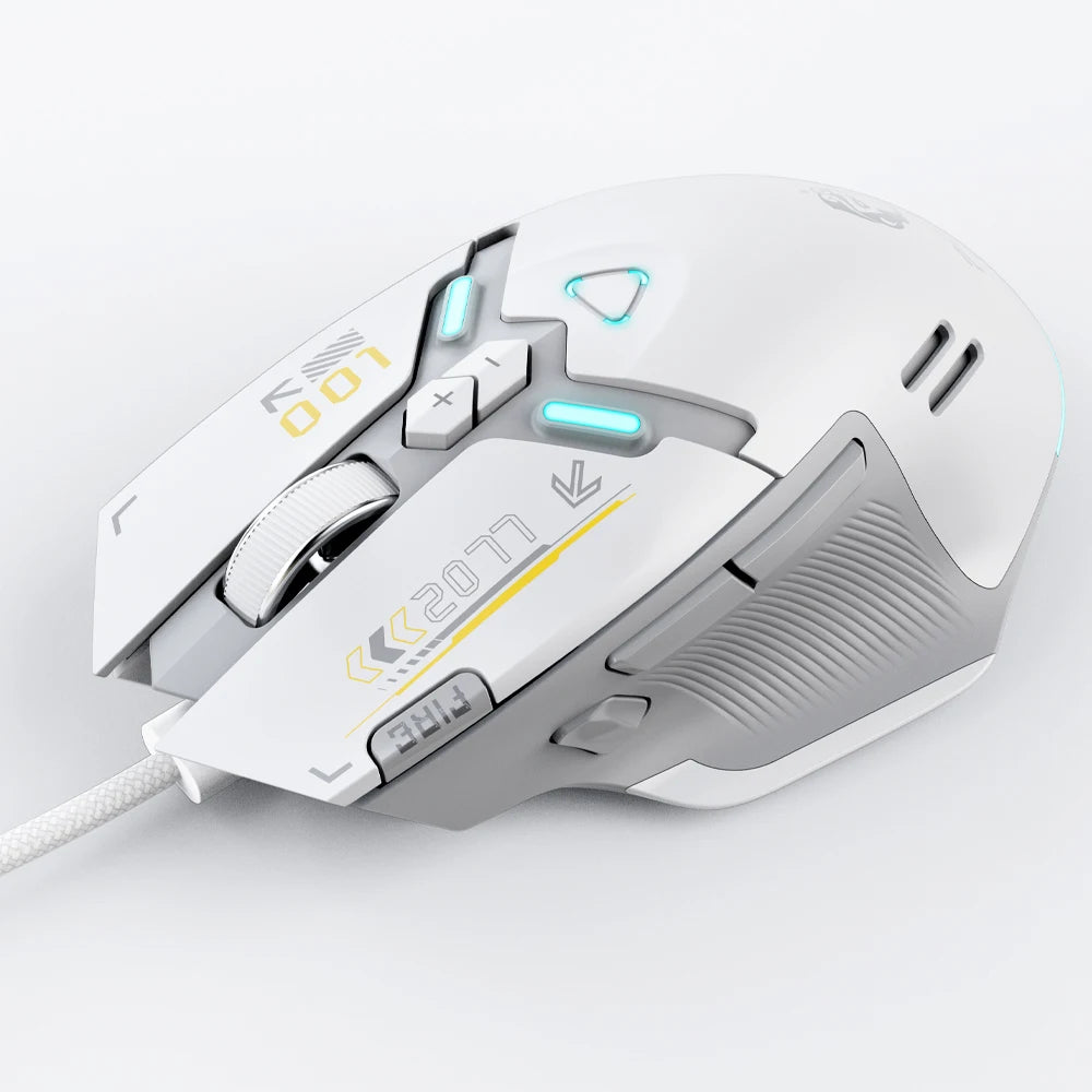 XM82 New Stock 1000 Return Rate Macro Programming Pressure Gun Mouse Game Wired Gaming Silent RGB Backlit 20000 DPI Ergonomic