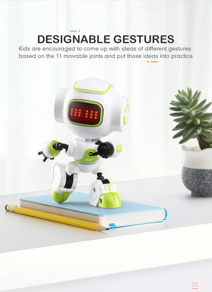 Hot Sale JJRC R9 RC Robot Ruby Touch Control DIY Gesture Mini Smart Robot Wholesales Cute Dancing Toy for Kids Gifts