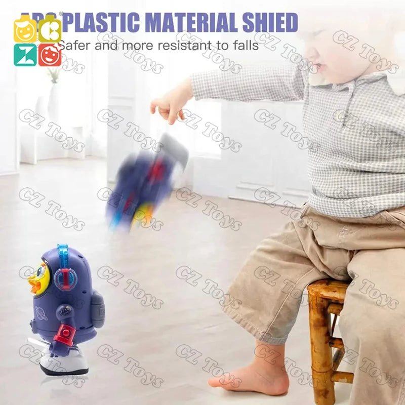 CZ New Arrival 2025 Electric Kids Toy Walking Animal Space with Music and Light Robots Duck Toys