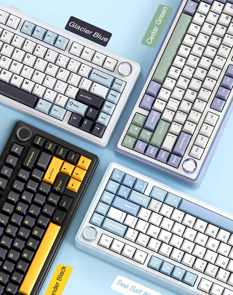 AULA F75 Mechanical Keyboard Wired/2.4G Wireless RGB PBT 75% Layout Gasket Customized PC Gaming Keyboard