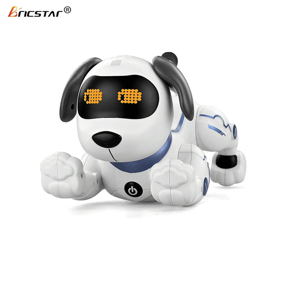 Factory New Arrival Bricstar Handstand Push-up Dog Robot,electronic Pets Dancing Programmable Smart Toy Robot Dog Plastic Unisex