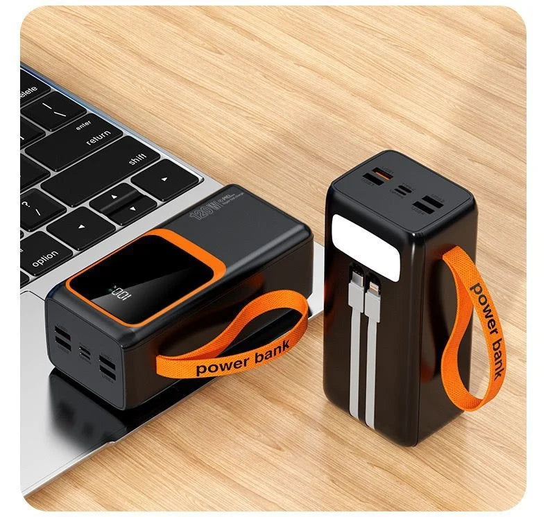 Wholesale 20000mAh Large Capacity Mobile Power Bank Custom Logo LED Display Type-C Li-Polymer Battery ABS Material Built-in 20W