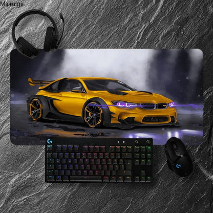 Cool Cars Stylish Cyberpunk PC Gaming Mouse Pads Gamer Mats Rubber Teclado Pad Mat Laptop Office Carpet 900X400