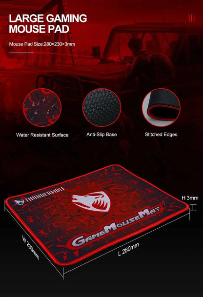 Hot Sale 4 in 1 Portable Wired Gaming Keyboard and Mouse Mousepad Headphone 4 in 1 Combos LED Light Gaming Set for Computer