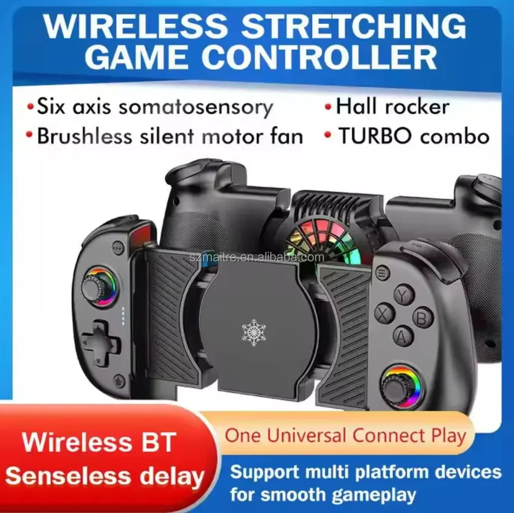 X5 MINI Handheld Gaming Joystick Gamepad With Phone Holder Semiconductor Cooling Six-axis Gyroscope Classic Game Stick Android