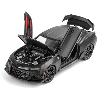 1:24 Scale American Movie Car Sports Car Die Cast Car Model Light Function Diecast Toy Vehicles  Creative Gifts
