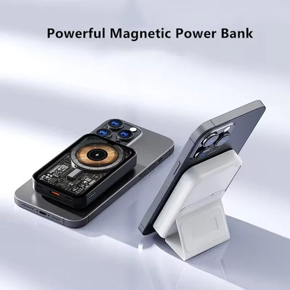 New Mini Portable Magnetic Charging Bank 10000mAh Wireless 15W Fast 22.5W Charging Bank 10000mAh Mobile Power Supply