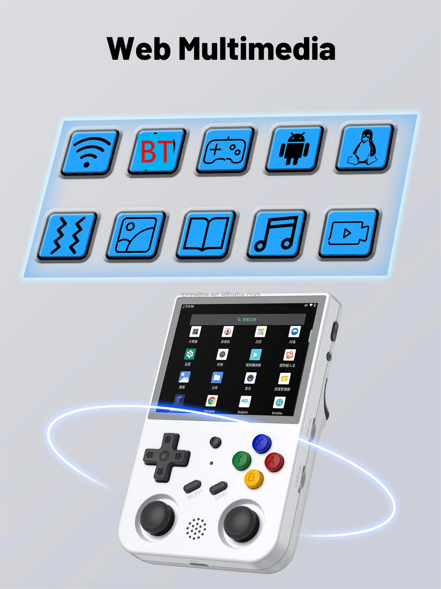 RG353VS for PSP Games Android 11 and Linux System 5G WiFi HD Touch Screen Game Player Mobile Consola De Video Juegos