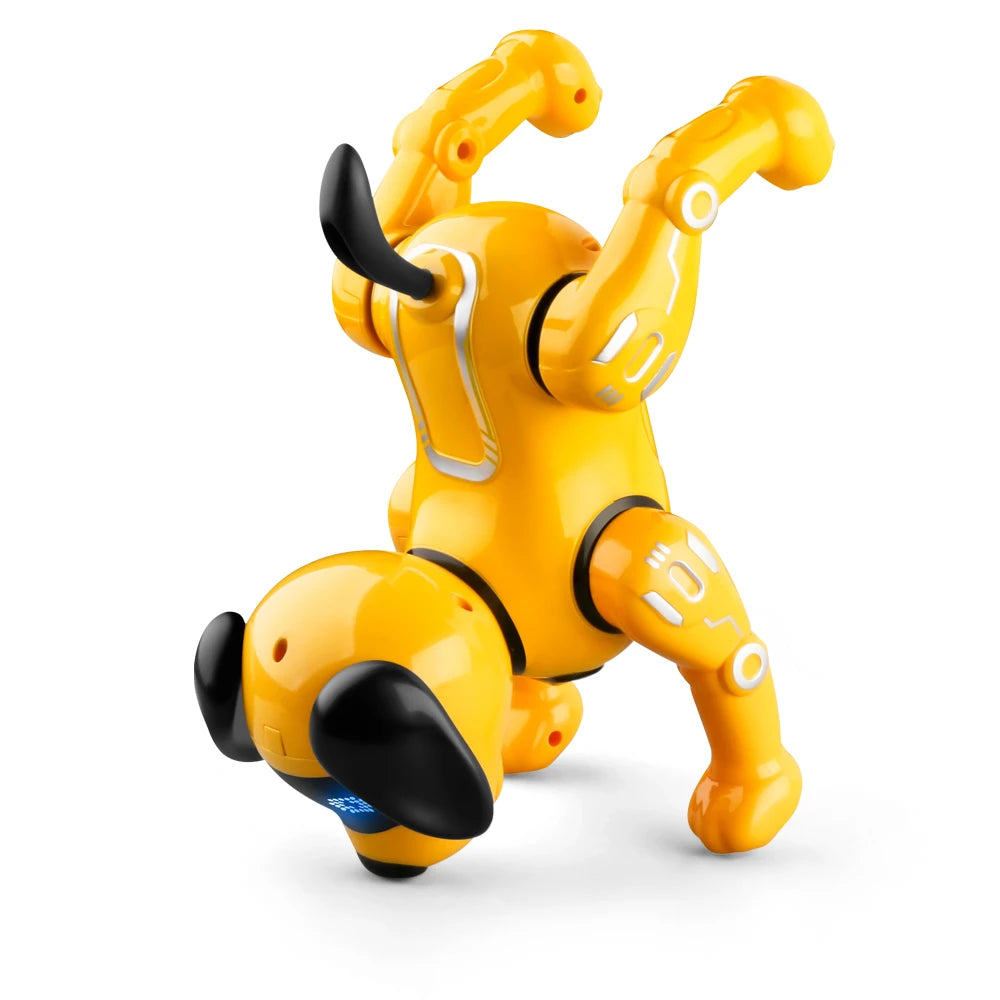 New Design Remote Control Electronic RC Smart Intelligent Programming Dancing Stunt Dog Robot Cartoon Educational Toy Plastic