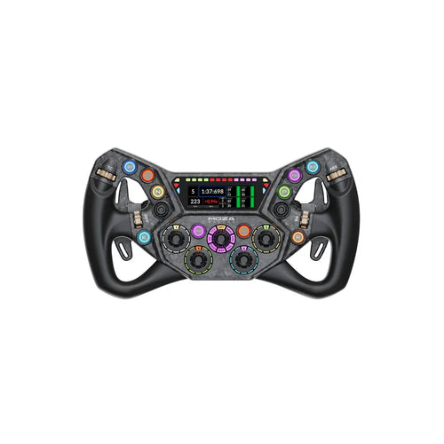 MOZA KS Pro 2.4GHz Racing Steering Wheel with Motion Sensing for PC Steam Deck Compatible Gaming Accessories Black ABS Plastic