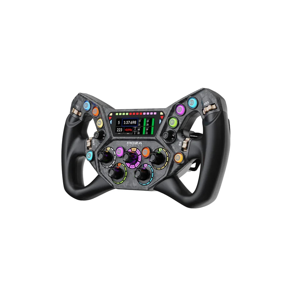 MOZA KS Pro 2.4GHz Racing Steering Wheel with Motion Sensing for PC Steam Deck Compatible Gaming Accessories Black ABS Plastic