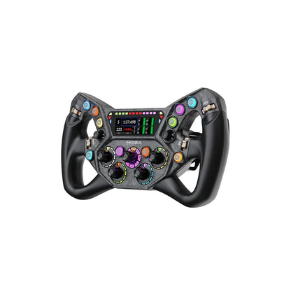 MOZA KS Pro 2.4GHz Racing Steering Wheel with Motion Sensing for PC Steam Deck Compatible Gaming Accessories Black ABS Plastic