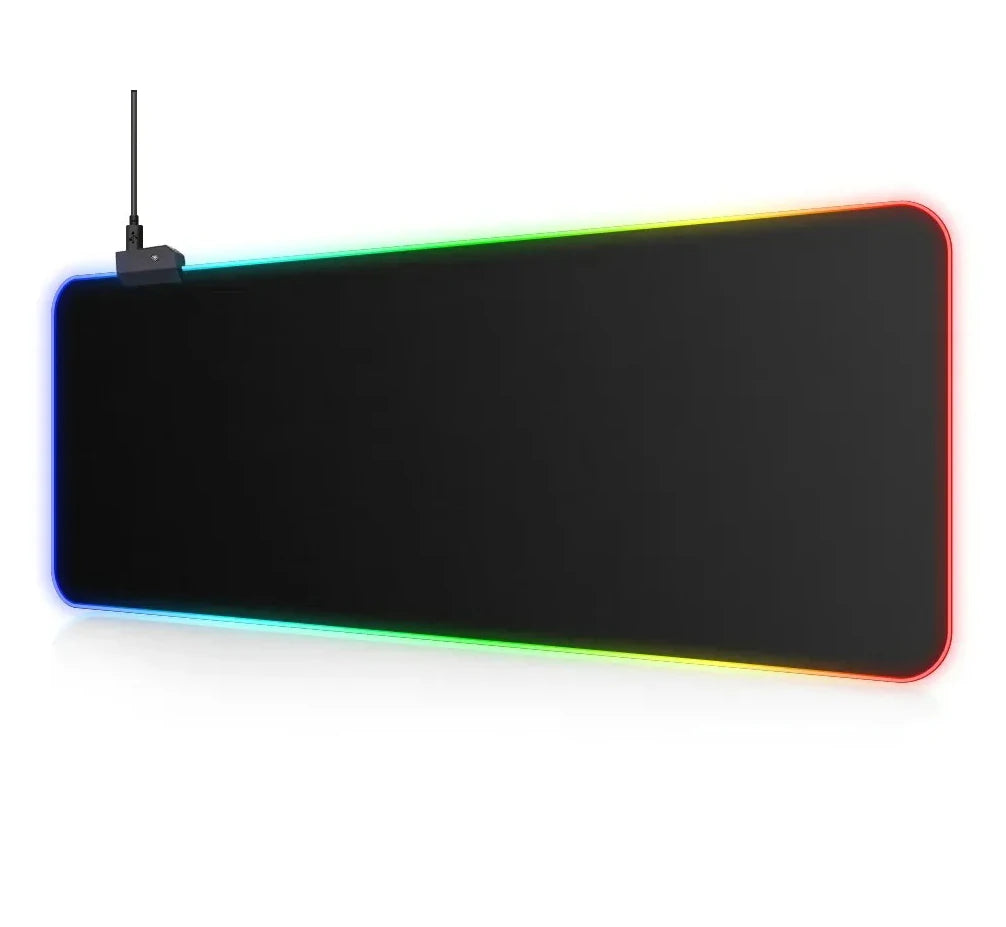 Futuristic Car RGB Stylish Cool Mouse Pad Gamer Black Mousepad Computer Desks Desk Mat PC Office Portable Keyboard Gaming Mats