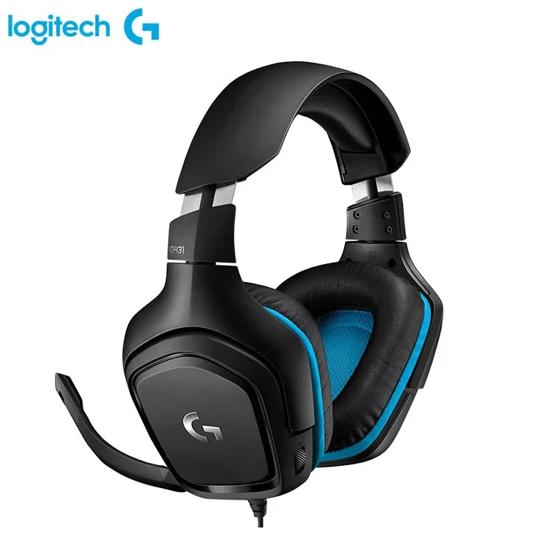 Logitech G431 Wired 7.1 Surround Sound Gaming Headset 50 mm Audio Drivers 3.5 mm Audio Jack Lightweight Dynamic Microphone