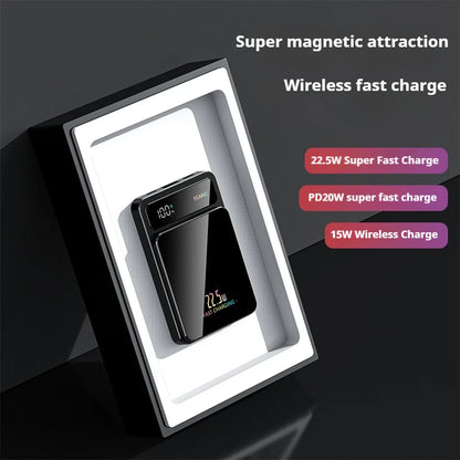Thin Powerful Magnetic Power Bank 5000mah 15w Wireless PD 20W Fast Charging USB-C Output Battery Pack Mobile Power